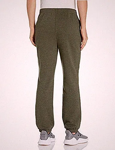 Fleece-Jogginghose Herren S Olivenheide mit Beinbündchen, Amazon Essentials