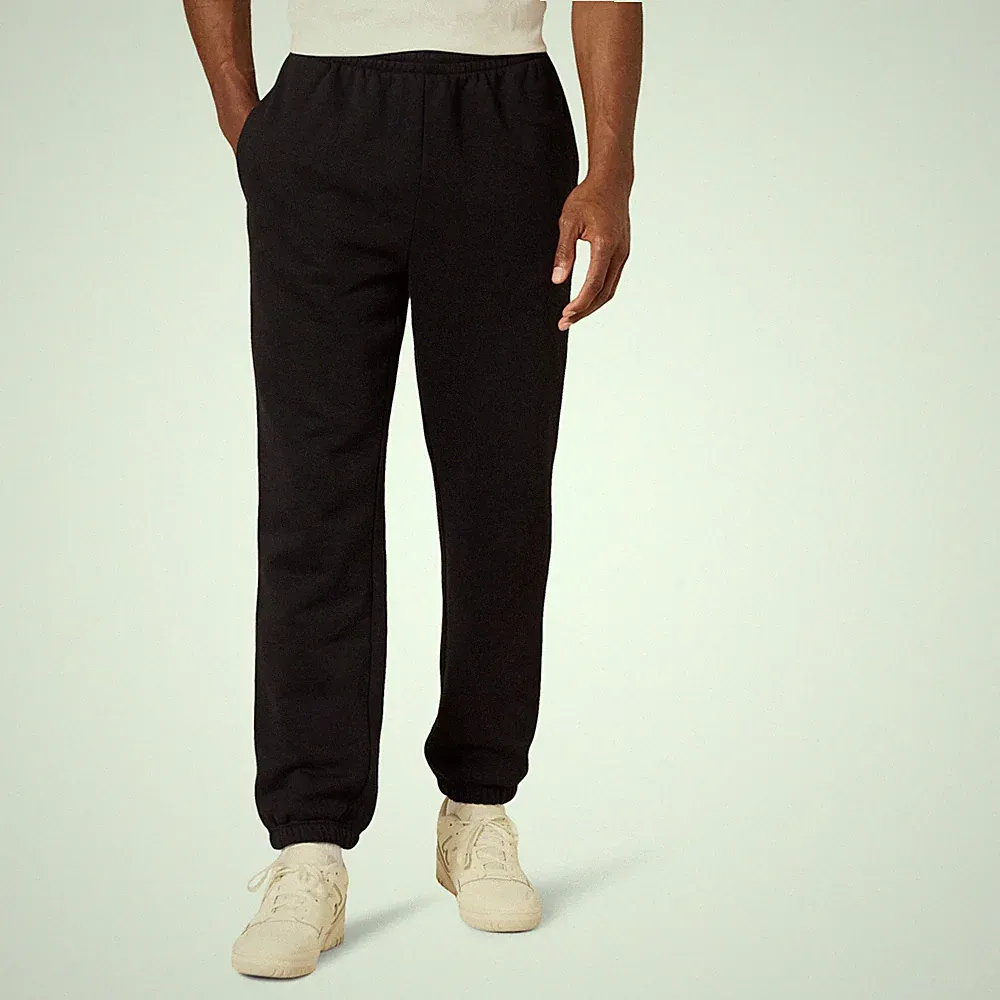 Fleece-Jogginghose Herren Schwarz S Amazon Essentials Beinbündchen Sporthose