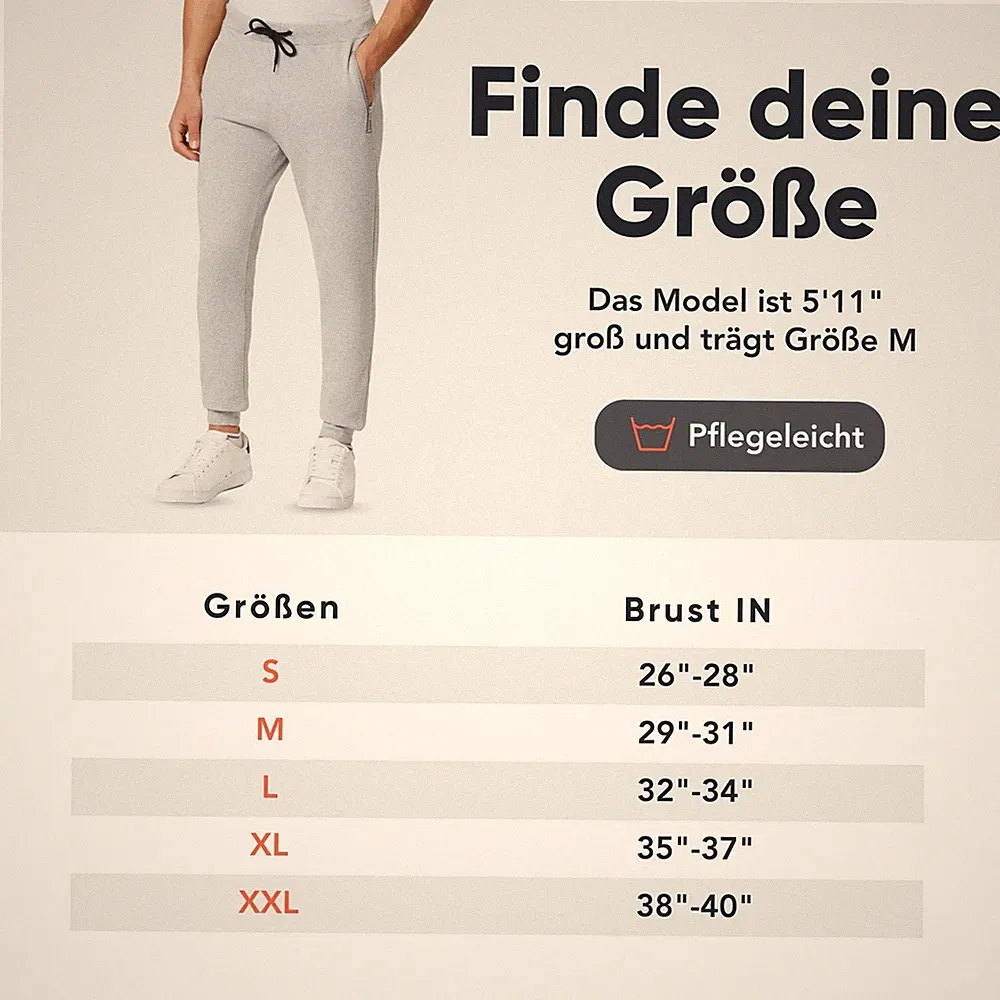 FM London Herren Slim Fit, Jogginghose Für Sports Jogger, Grau, S EU