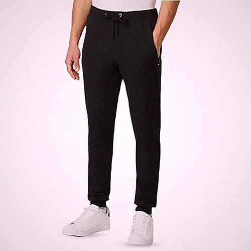 FM London Herren Slim Fit Jogginghose Schwarz L EU Sports Jogger
