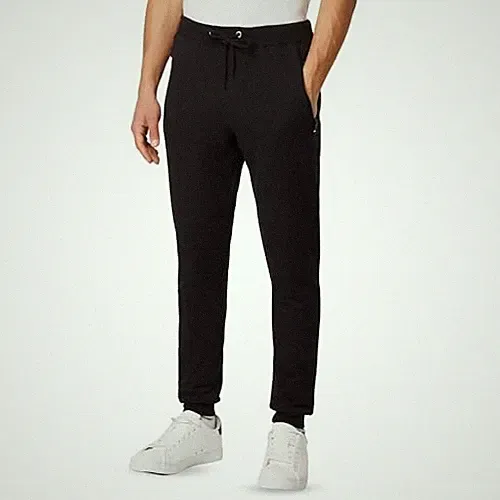 FM London Herren Slim Fit Jogginghose Schwarz L EU Sports Jogger