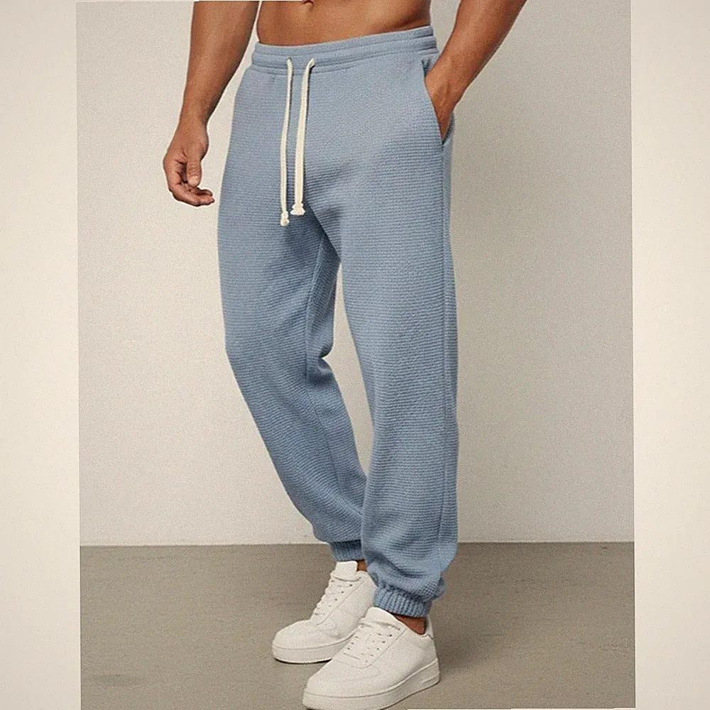 For Daily Wear Herren Jogginghose Leichtbau gesäumter Knopfleiste Verschluss