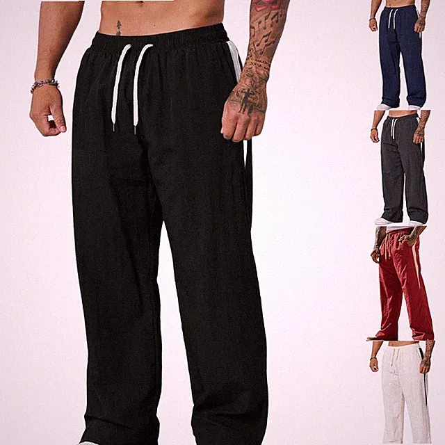 For für american Style Herren Fitness Jogginghose Loose Wideleg für freizeit