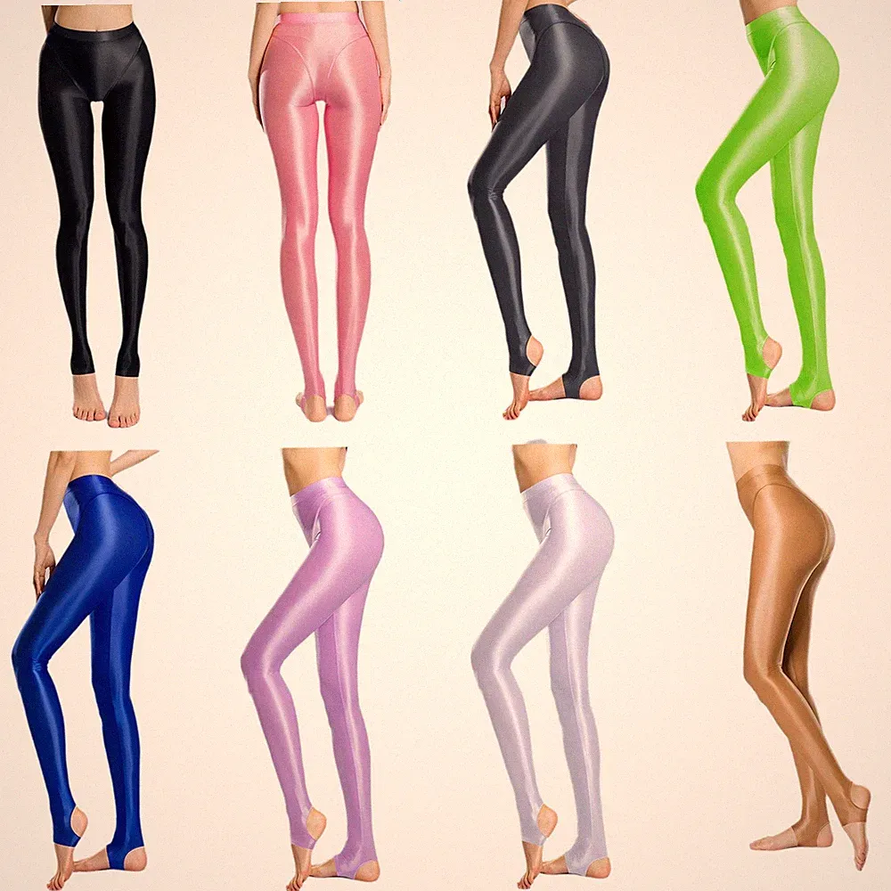 Frauen Hose Yoga Strumpfhosen Verhindern Clubwear Sommer Glänzend Wandern Bügel