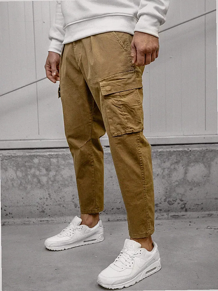 Freizeithose Cargohose Textilhose Classic Men Casual Cargo Herren BOLF Unifarben