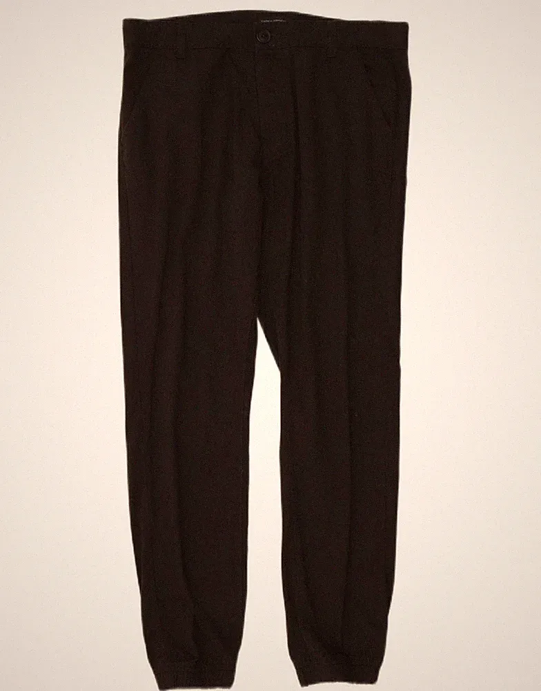 French Connection Herren Jogginghose Chino Hose Small W31 L28 Khaki Baumwolle CZ05