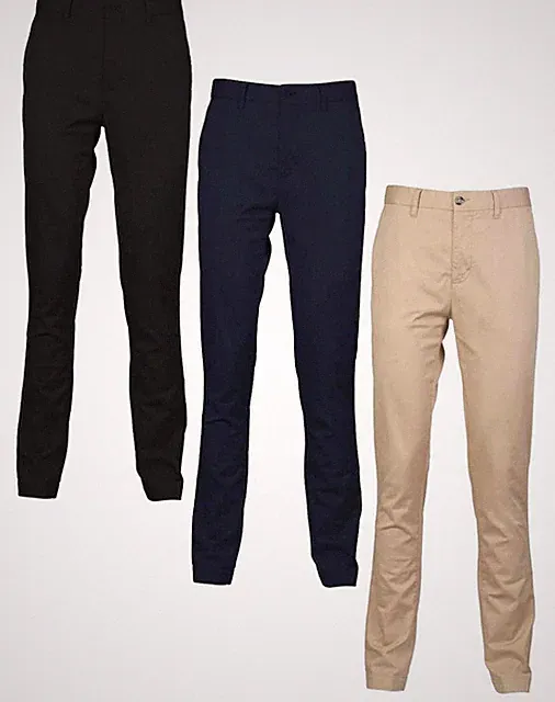 Front Row Stretch Cotton Chinos Blau Schwarz Oder Beige Hosen