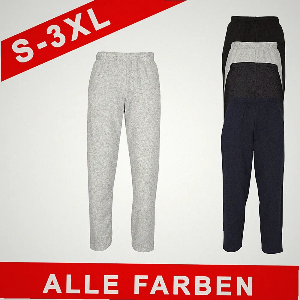 Fruit of the Loom Classic Open Jog Pants Herren | S-3XL | Jogginghose
