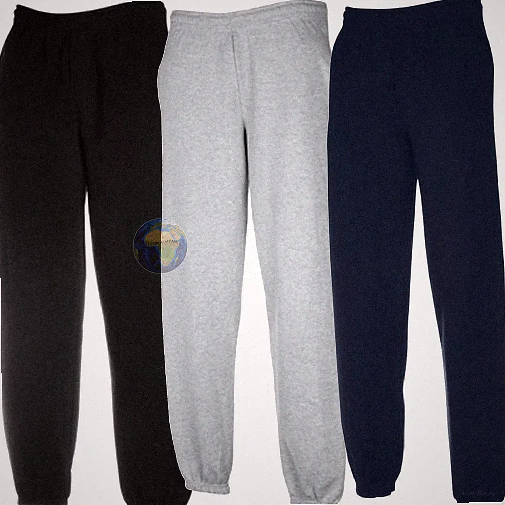 Fruit of the Loom Herren Jogginghose Fleece mit Taschen, Elastik an den Knöcheln