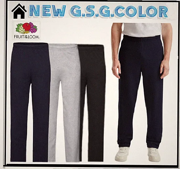 Fruit of the Loom Herren Jogginghose Leicht Grau Blau Nerno Mischbaumwolle