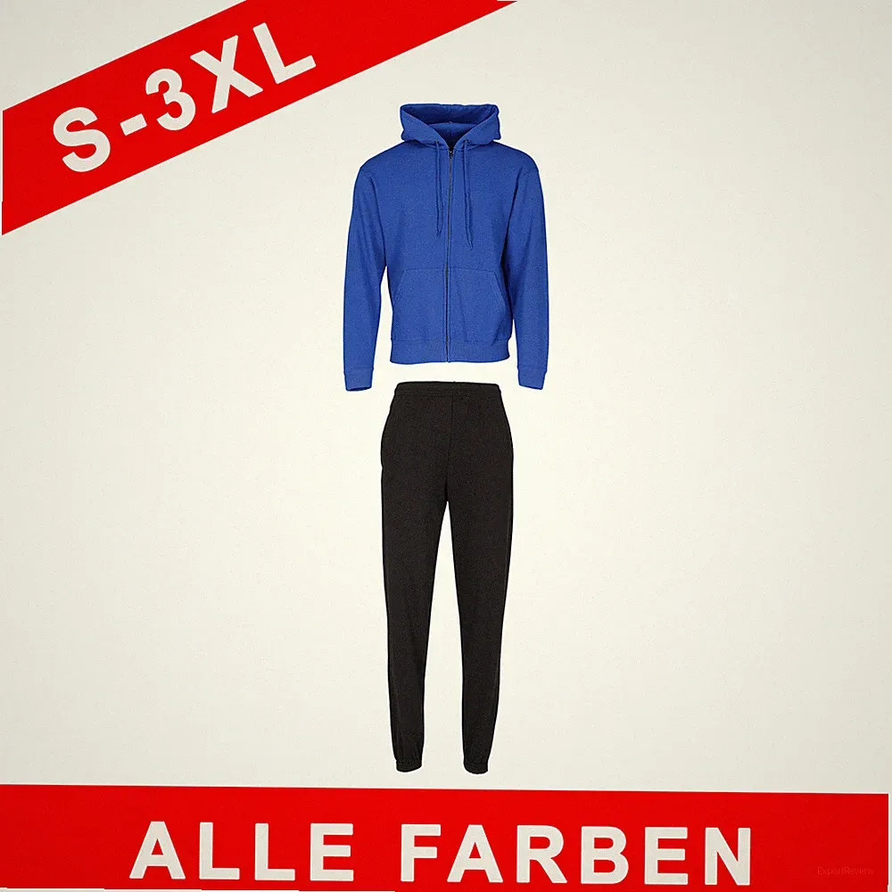 Fruit of the Loom Jogginganzug Set Hose & Jacke Herren | S-3XL | Trainingsanzug