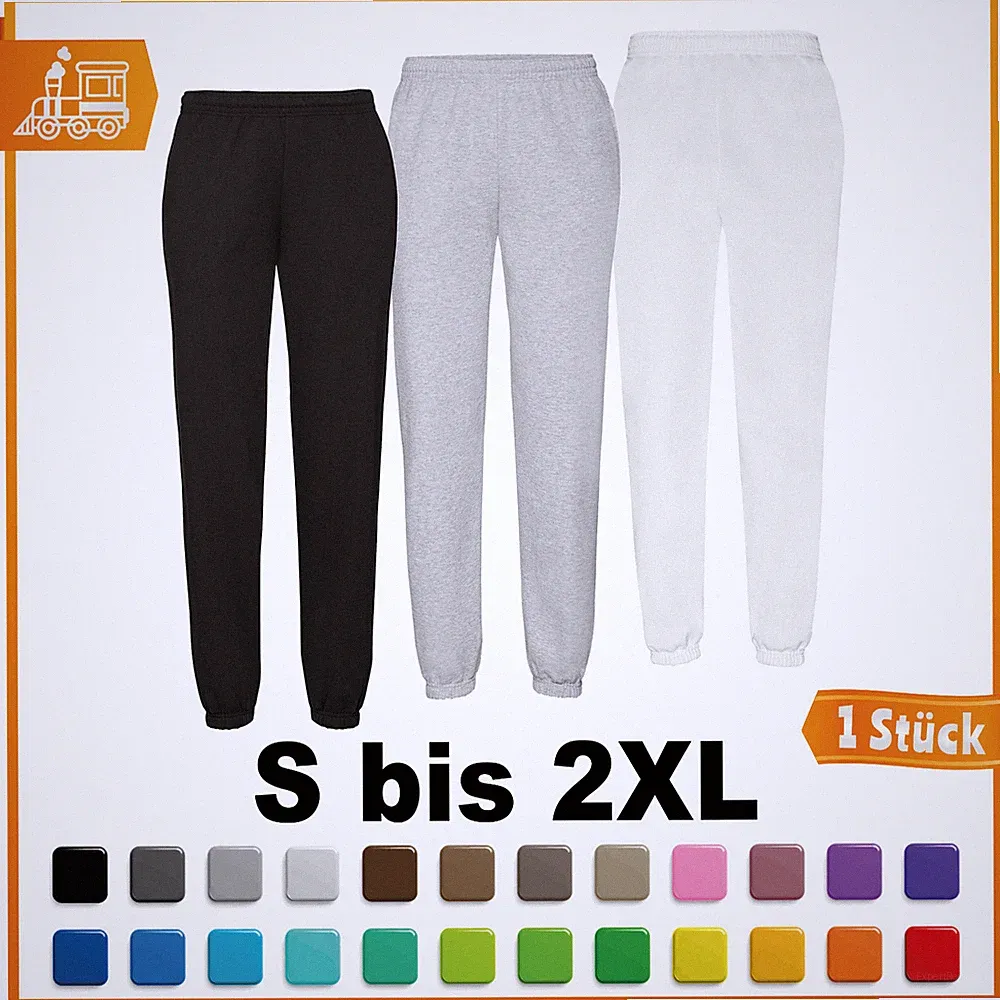 Fruit of the Loom Jogginghose Classic mit Elastikbund Herren Damen FOL Jogger