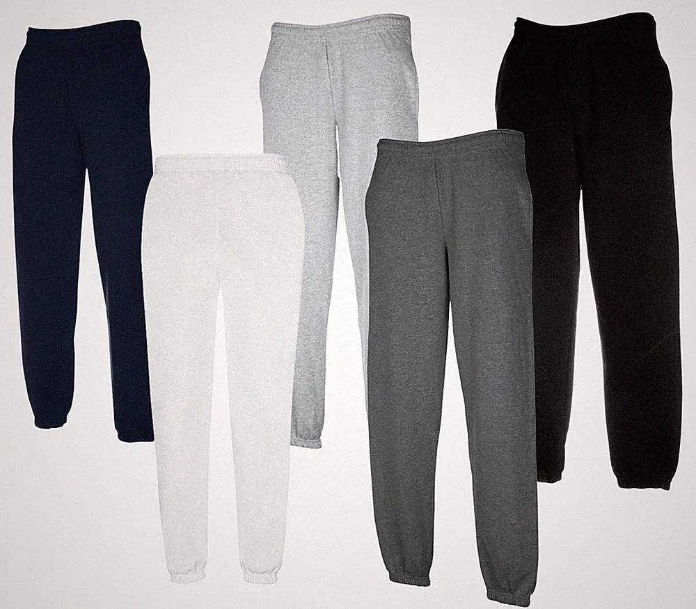FRUIT OF THE LOOM JOGGINGHOSE M L XL XXL 4 FARBEN SCHWERE QUALITÄT280g SPORTHOSE