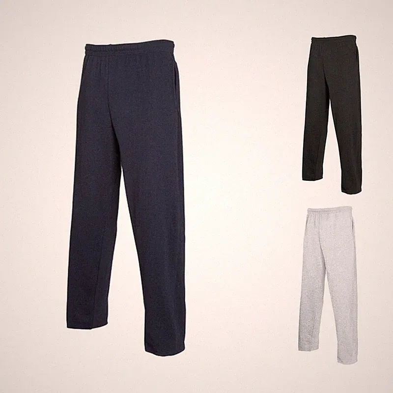 FRUIT OF THE LOOM Lightweight Jogginghose Sweathose Open Leg Pants S M L XL XXL