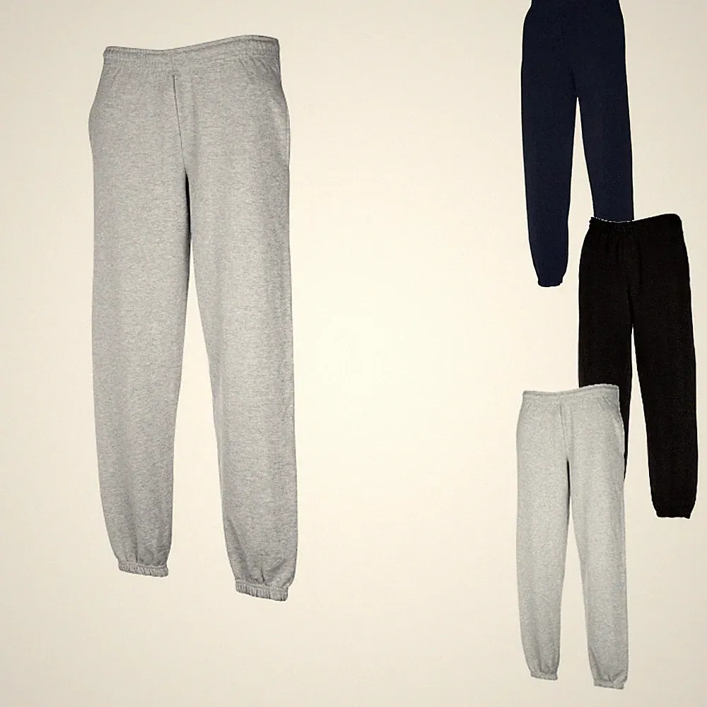 Fruit of the Loom Premium Elasticated Cuff Jog Pants Herren Jogging Hose