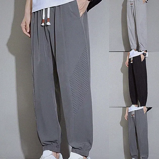 Für Fitness und Laufen Herren Jogginghose 97% Polyester 3% Elasthan Atmungsakti