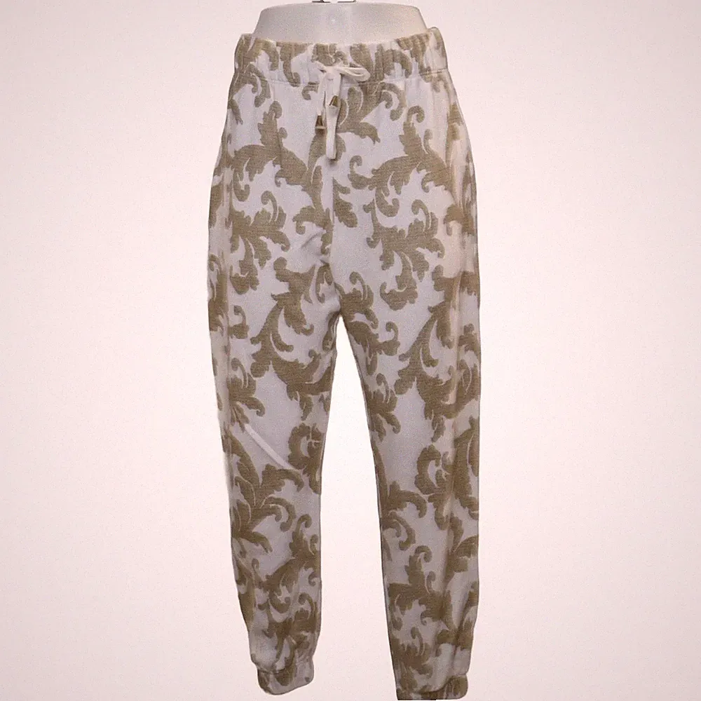 Funky Staff, Jogginghose, Größe: S, Weiß/Beige, Baumwolle, Paisley, Damen #noP