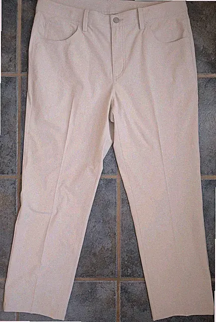 G/Fore Jogger Golf Pants Mens 35x26 Ivory Performance Stretch Bin UU