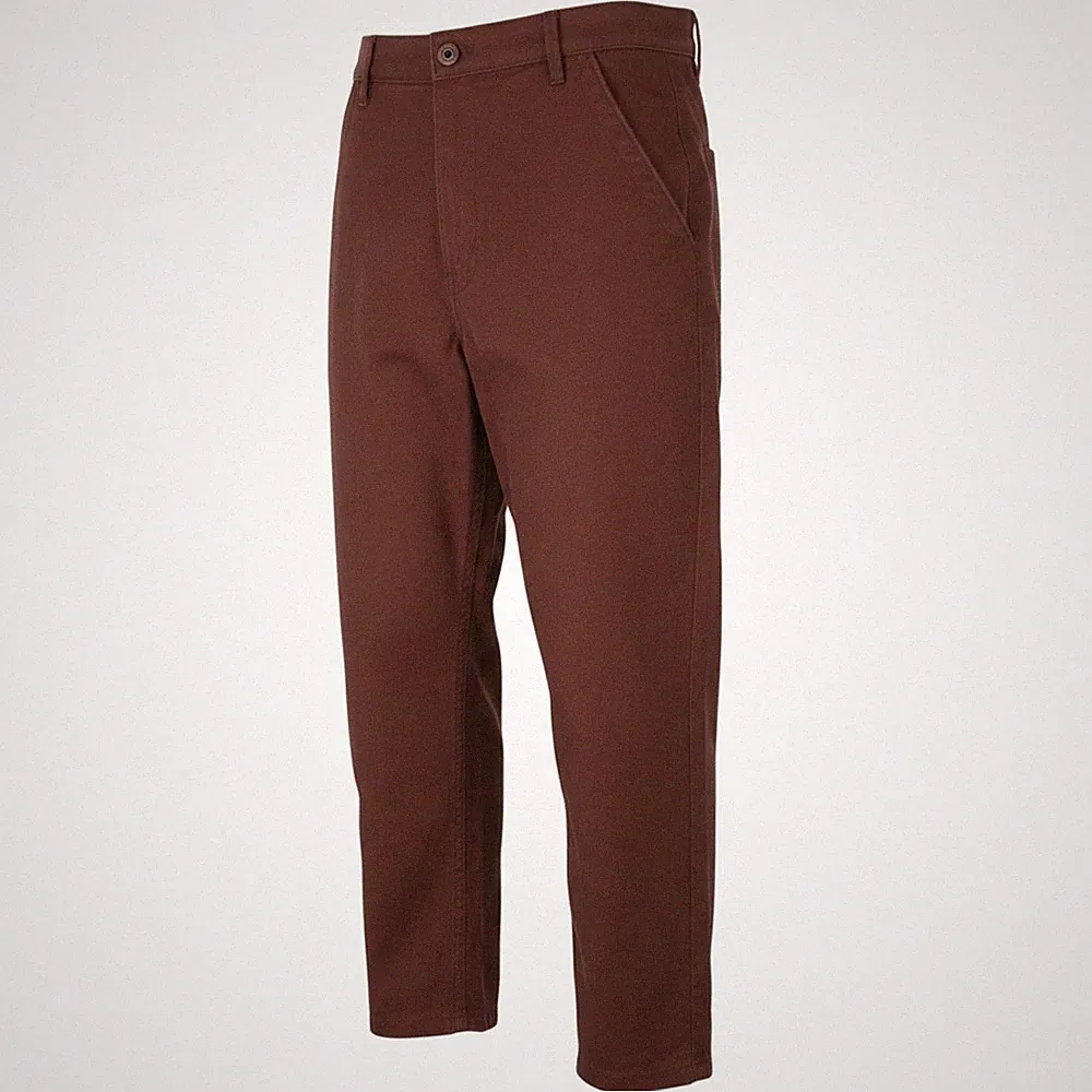 G-Star Boyfriend Tapered Chino Herren Hose W31 Brown Gekürzt Reißverschluss