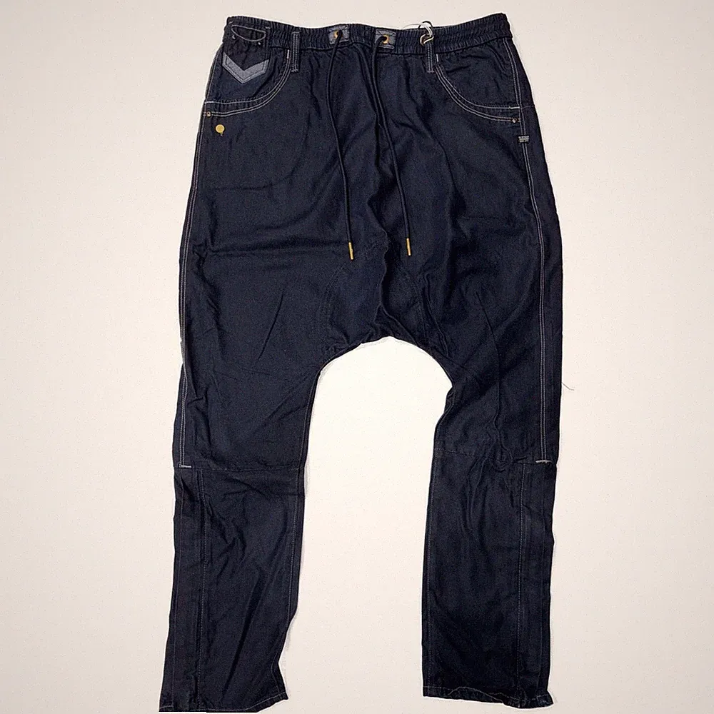 G-STAR Herren Dark Aged Blue Indigo Jogginghose 3/4 Joggers UVP 50£