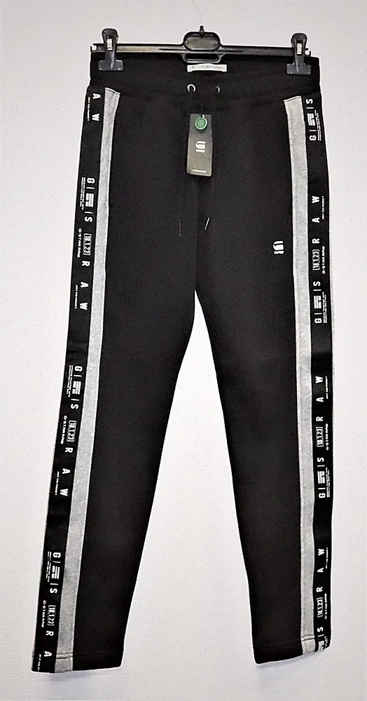 G-STAR RAW Herren Casual Pants Denim Stripe Sweatpant schwarz gr. XS