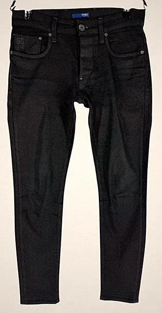 G-STAR RAW Herren Defend Super Slim Casual Hose 5-Pocket Schwarz W28 L30