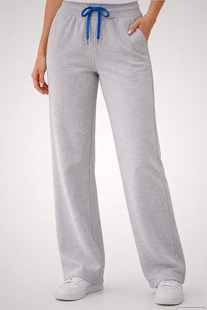 GALA loves LYLA Damen Loungehose Gr. 46 Grau meliert Lang Jogginghose C2