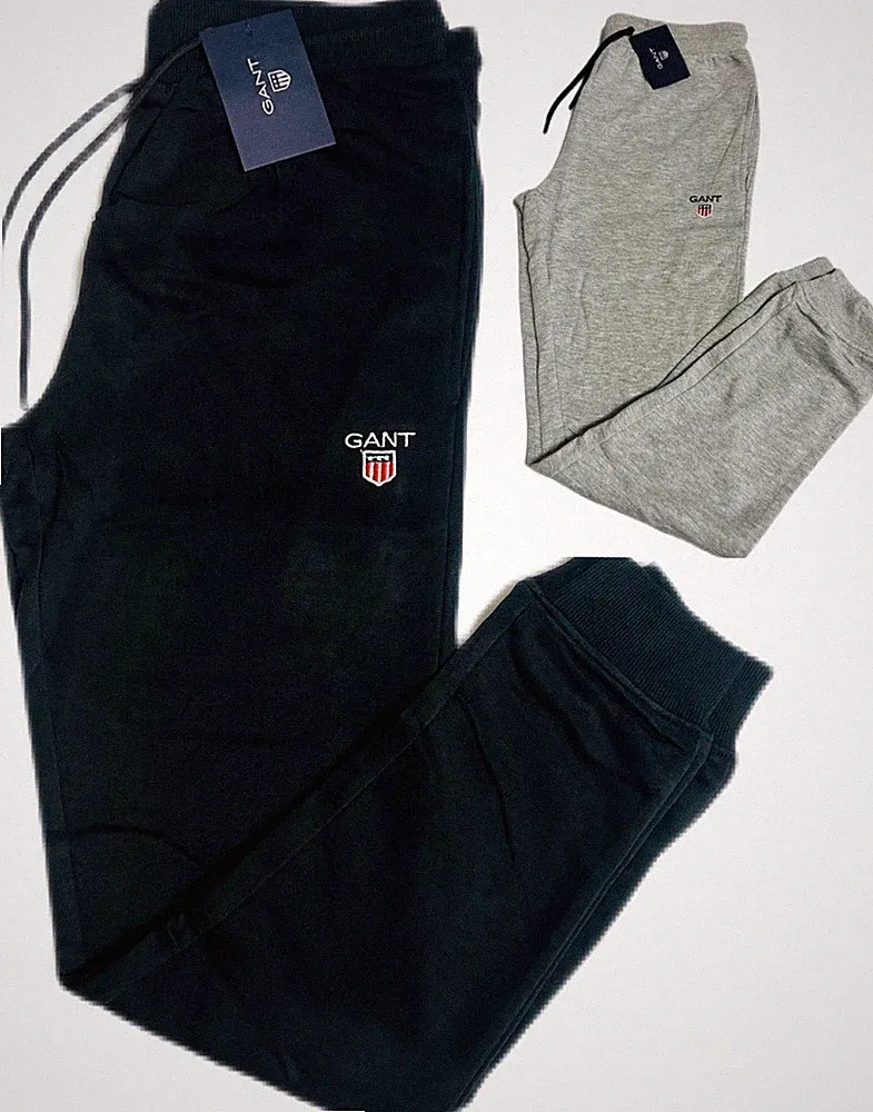 GANT BRANDNEUE REGULAR FIT WUNDERSCHÖNE BAUMWOLLFROTTEE HOSE / JOGGER