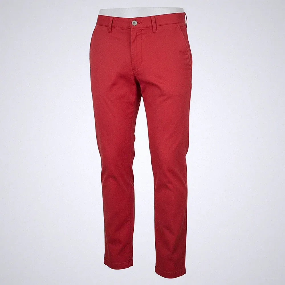 GANT Hallden Sunfaded Chinos Herrenhose W35/L34 Cardinal Reißverschluss