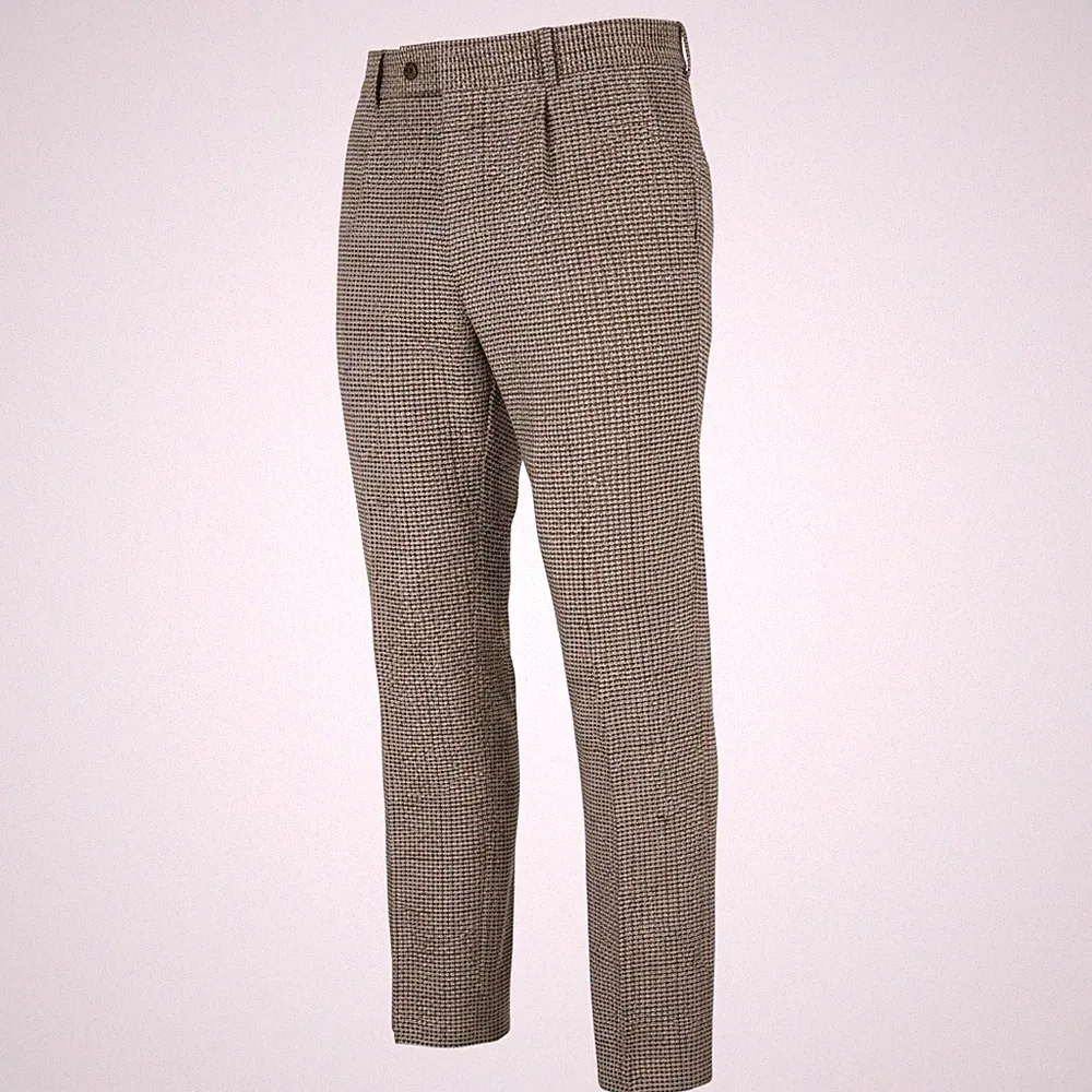 GANT Herrenhose EU50 Wolle Harrington Bunt Gepfaltet Slim Fit