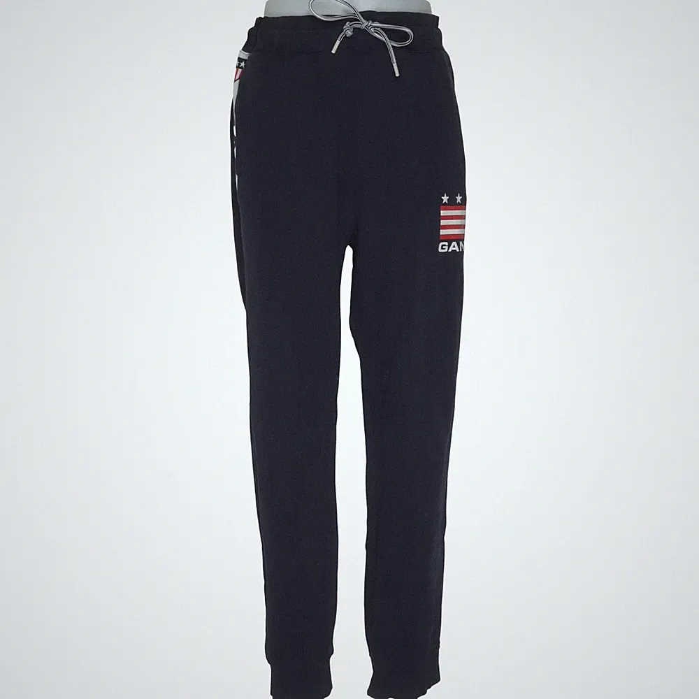 GANT, Jogginghose, Größe: L, Blau/Weiß/Rot, Baumwolle, Print, Sweat, Herren #ErI