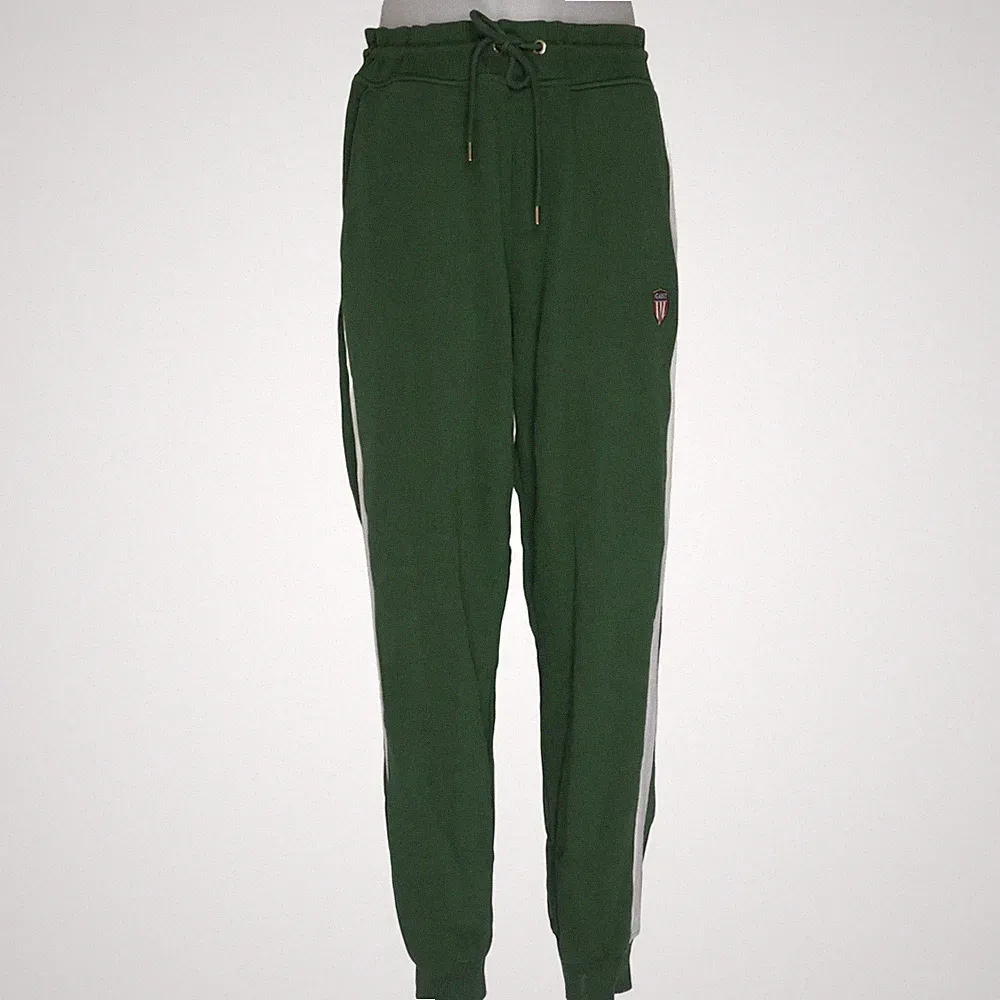 GANT, Jogginghose, Größe: L, Grün/Weiß, Baumwolle/Polyester, Streifen #BKE