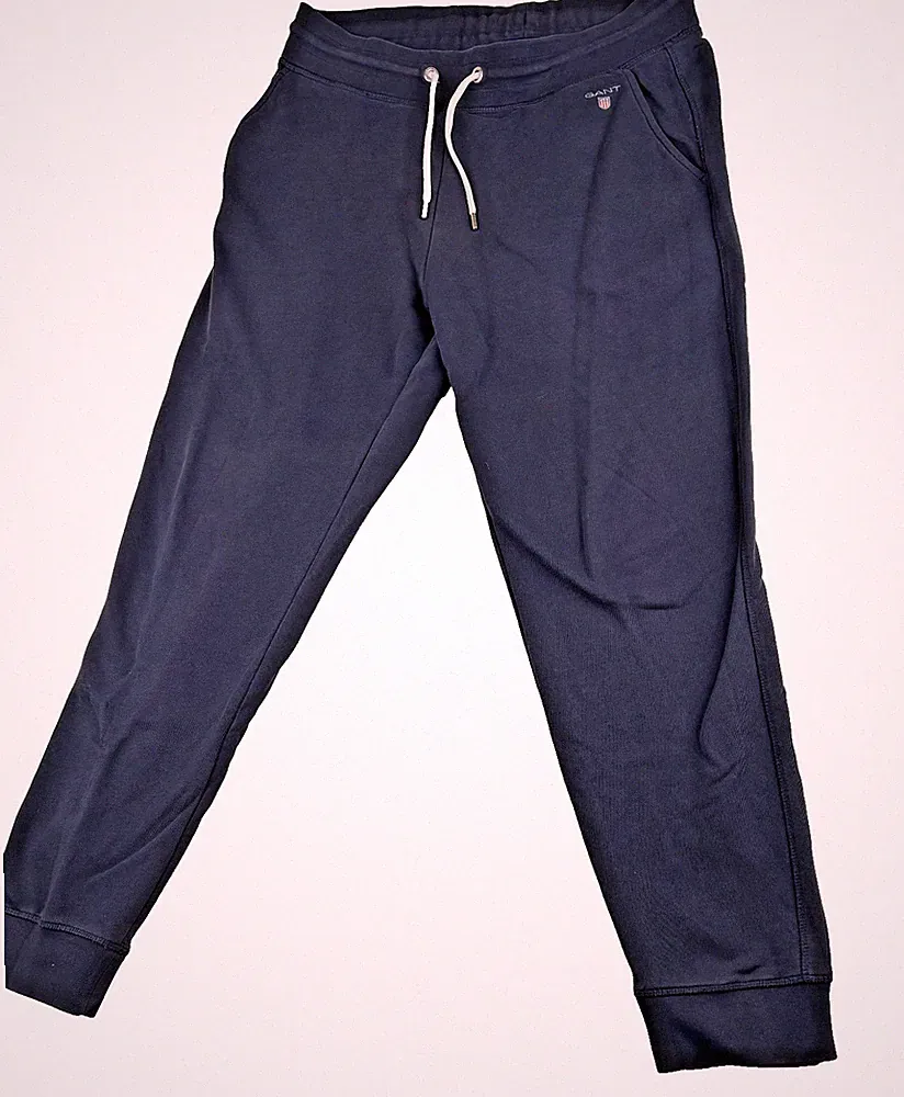 GANT Jogginghose Herren M Dunkelblau Sweatpants Freizeithose Baumwollmix Sport