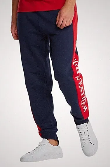 GANT Raues Wetter Herren Hose L Navy Mit Kordelzug Taille Logo Jogg