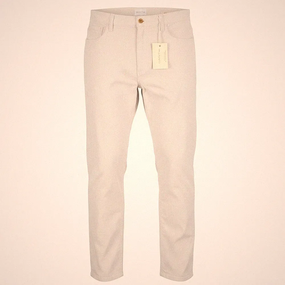 GANT Rugger The Cordster Herren Chino Hose Slim Fit Ivory W30/L34