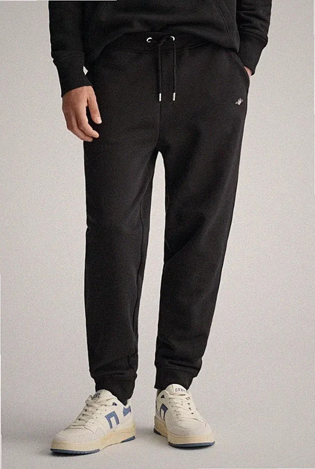 GANT Sweathose REG SHIELD SWEATPANTS mit Logostickerei Gr.M BLAU NEU UVP 110€