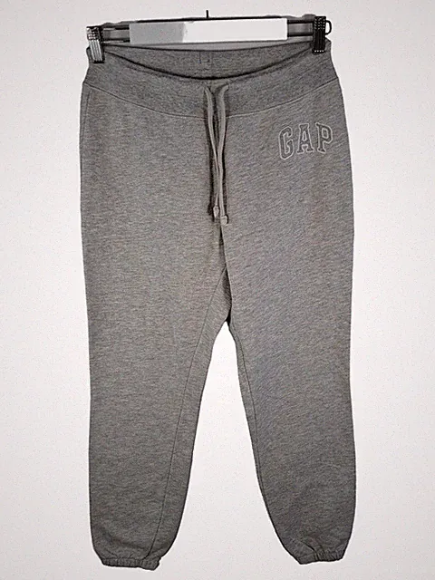 Gap Jogginghose Herren Gr. M Grau Sweatpants Logo Baumwolle