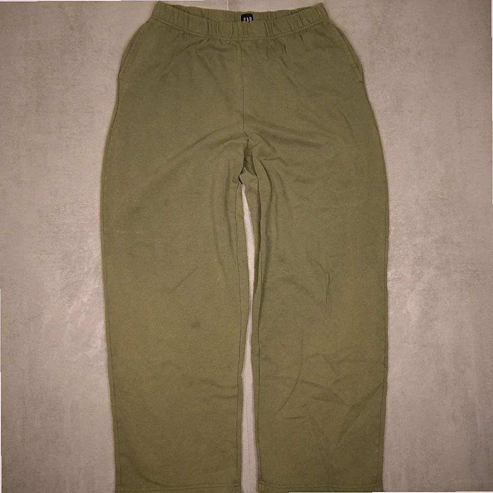 Gap Jogginghose Unisex M Oliv Oversize Straight Fit Wide Leg Sportwear