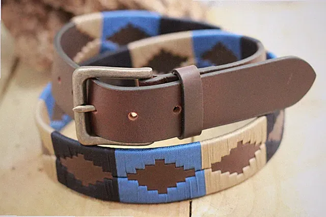Gaucho Leder GÜRTEL Polo ARGENTINA echt echt echt Premium Qualität Handarbeit UK