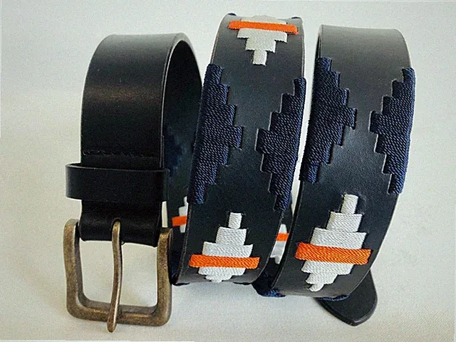 Gaucho Ledergürtel Argentinien Pologürtel Handarbeit Top Grain UNISEX 35mm breit UK