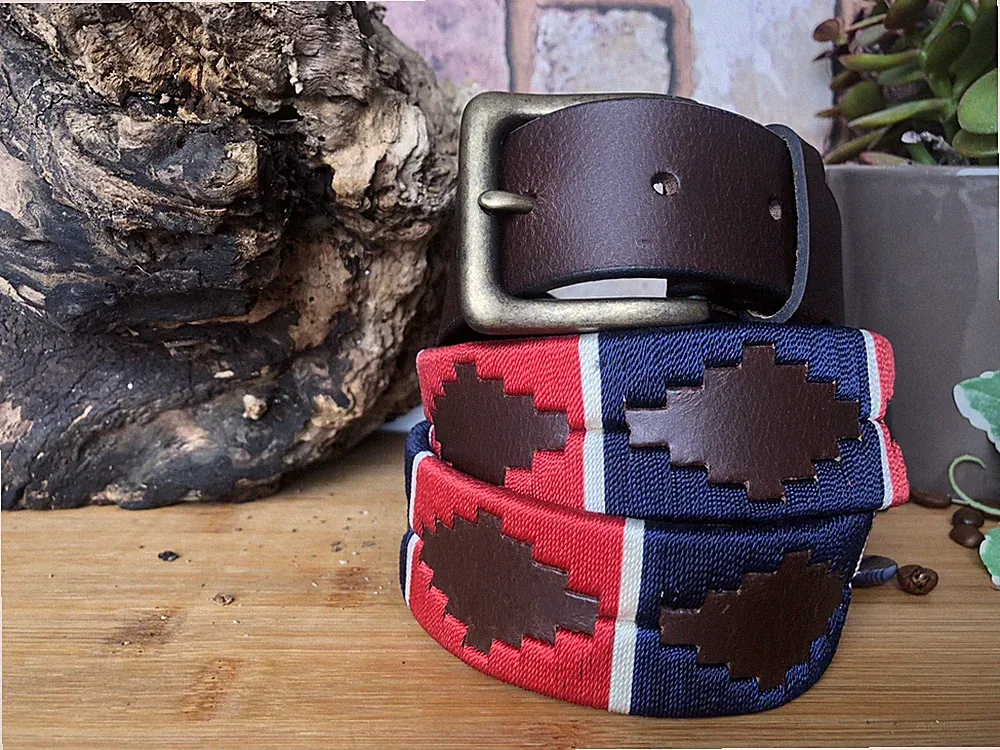 Gaucho Polo Argentina Gürtel Leder Handarbeit Marken Premium Ledergürtel A++ UK