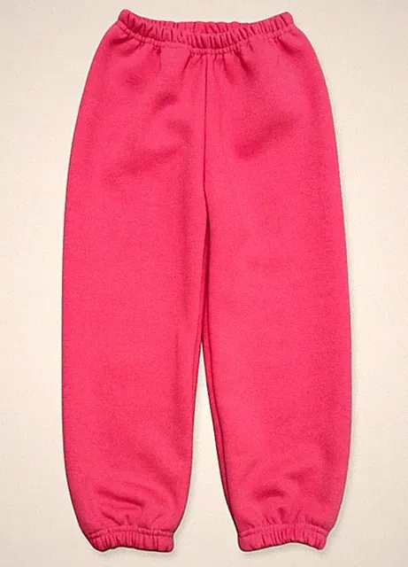 Gefütterte Kinder-Sweathose mit Fleece, Größe 140, Herbst-Winter, amaranth