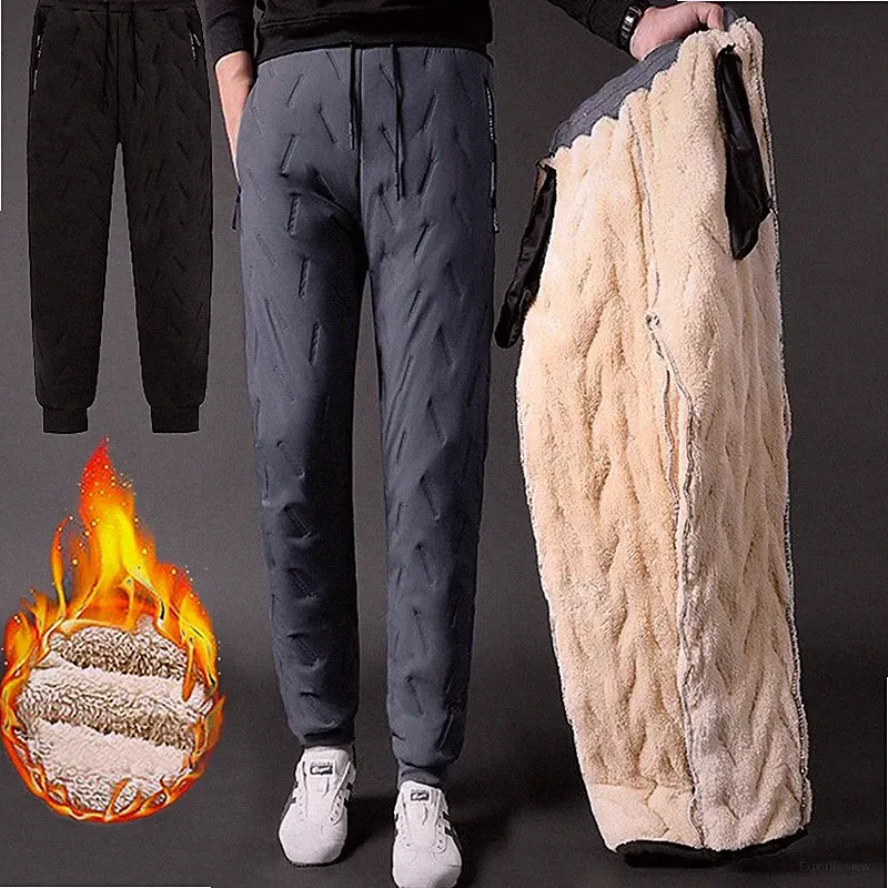 Gefütterte Winter Thermohose - Wasserdichte Jogginghose für Outdoor
