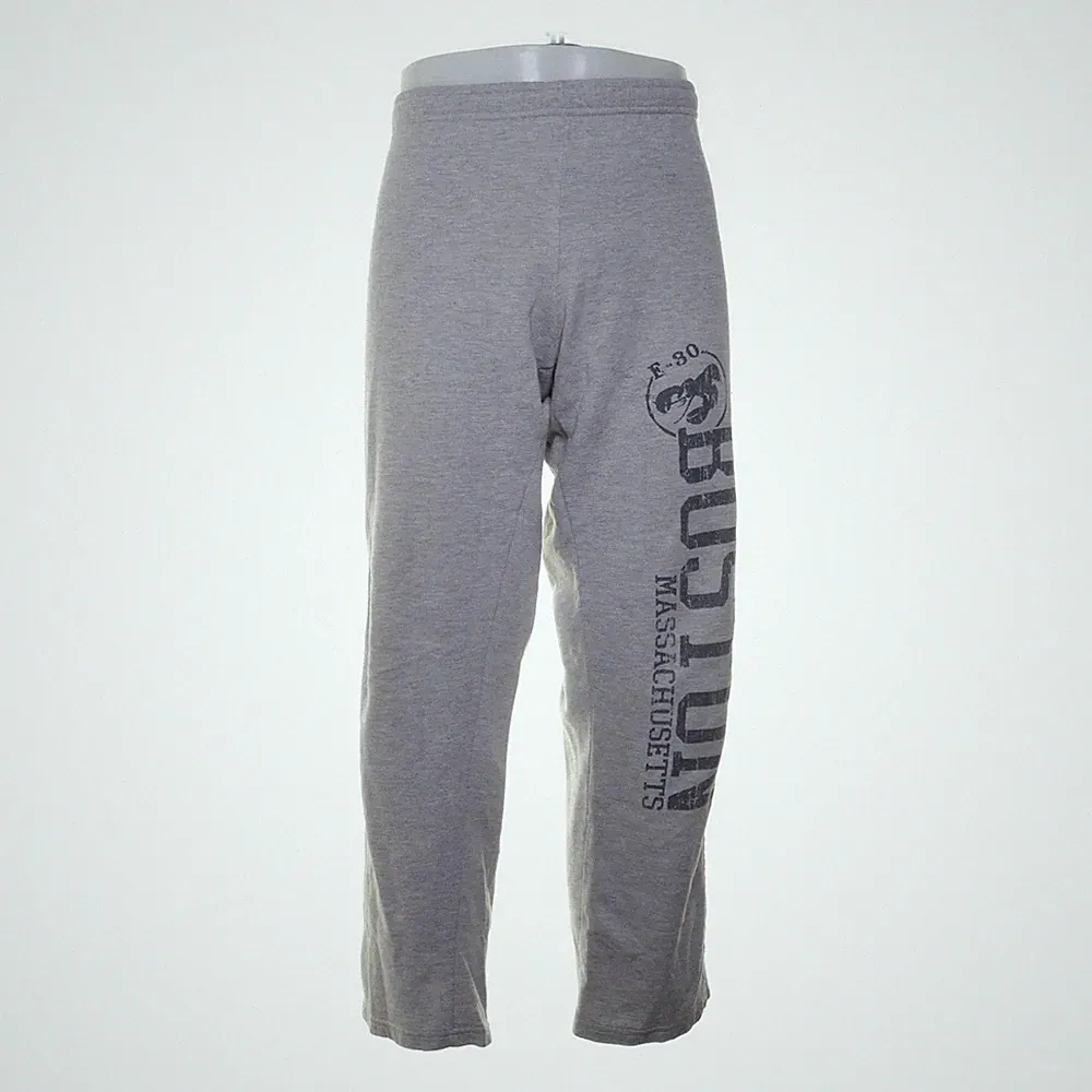 Gildan, Jogginghose, Größe: M, Grau, Baumwolle/Polyester, Print #ajS