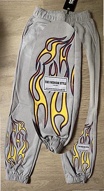 Gr. 122/128 MEGA Jogginghose Feuer Kinder Jogging *NEU on Fire
