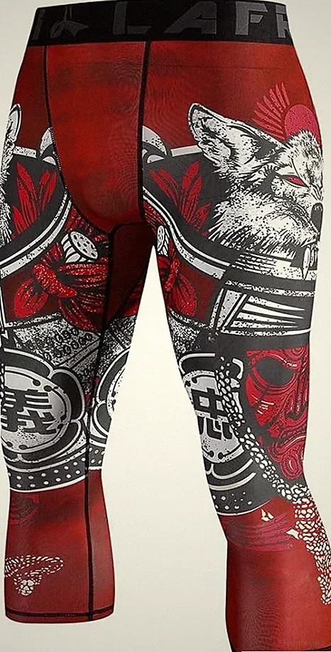 Gr. 3XL LAFROI Herren Combat Compression Fit 3/4 Tights Leggings | Warrior CPE75