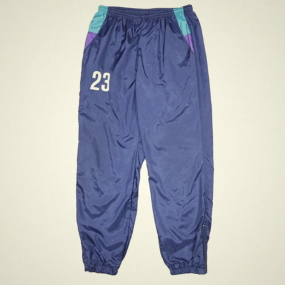 GUFFINI Herren Jogginghosen Blau & Lila Regular Tapered XL W30 L32 Nr. 23