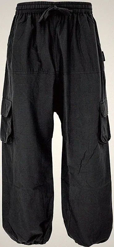 Guru-Shop Cargohose Herren Goahose, Herren Yoga Hose, bequeme Freizeithose
