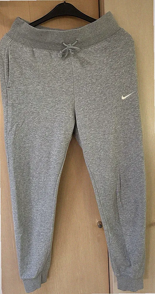 gym hose herren Mit Bund Und Ziehband Lang Bein Mit Bund Nike Grau Gr S