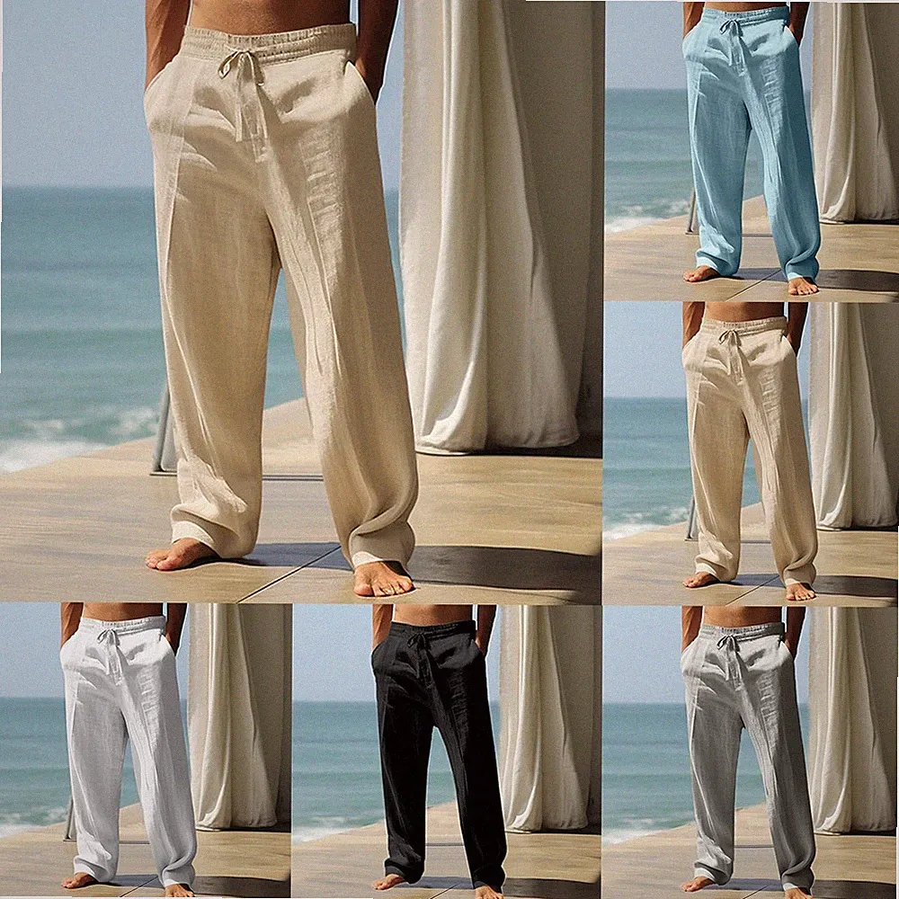 Gym Workout Herren Wide Leg Hose Kordelzug Jogginghose Vier Jahreszeiten Weites